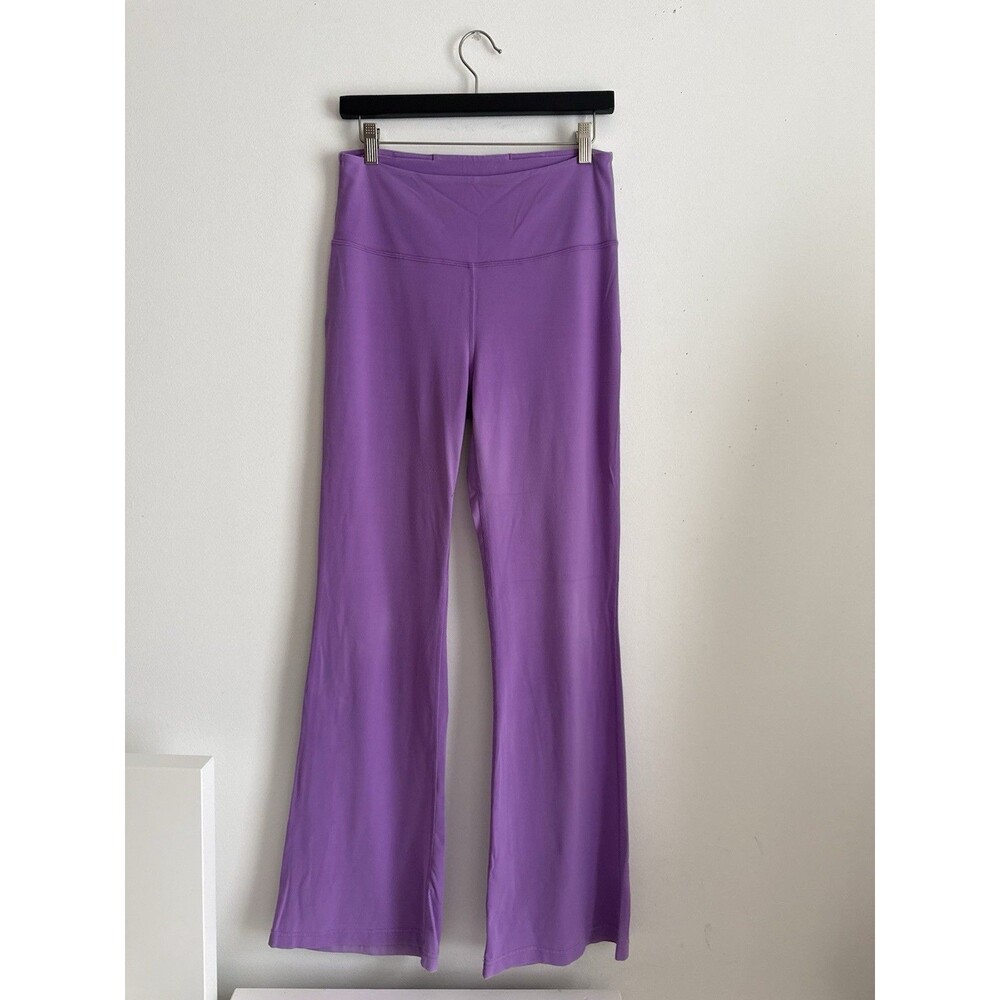 Lululemon Groove Super High Rise Flared Pants Purple Size 10 Nulu